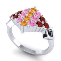 Simple Pave Art Deco Hira Ring