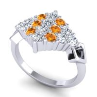 Simple Pave Art Deco Hira Ring