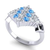 Simple Pave Art Deco Hira Ring