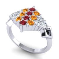 Simple Pave Art Deco Hira Ring