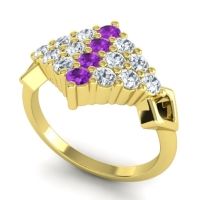 Simple Pave Art Deco Hira Ring