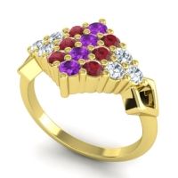 Simple Pave Art Deco Hira Ring