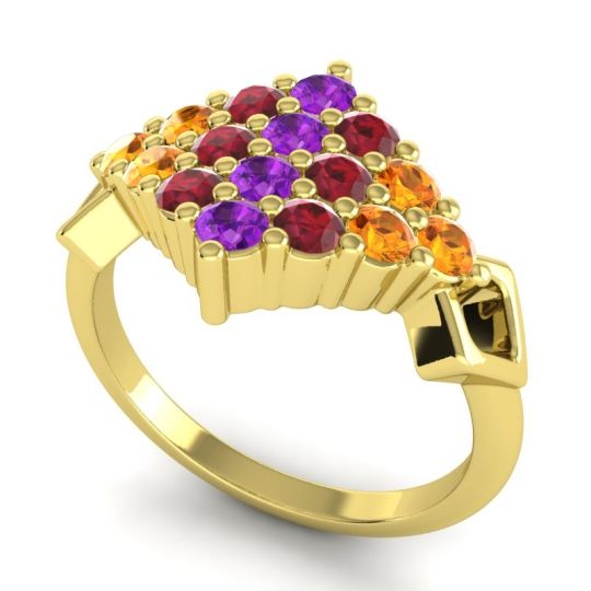 Simple Pave Art Deco Hira Ring