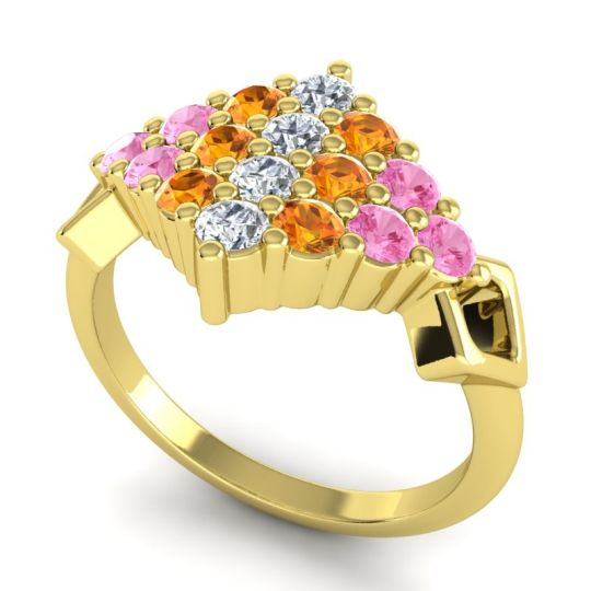 Simple Pave Art Deco Hira Ring