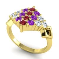 Simple Pave Art Deco Hira Ring