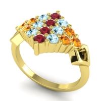 Simple Pave Art Deco Hira Ring