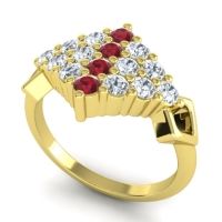 Simple Pave Art Deco Hira Ring