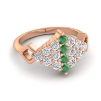 Simple Pave Art Deco Hira Ring