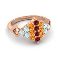 Simple Pave Art Deco Hira Ring