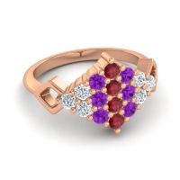 Simple Pave Art Deco Hira Ring