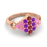 Simple Pave Art Deco Hira Ring