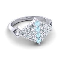 Simple Pave Art Deco Hira Ring