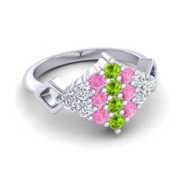 Simple Pave Art Deco Hira Ring