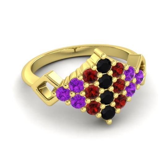 Simple Pave Art Deco Hira Ring