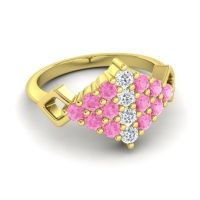 Simple Pave Art Deco Hira Ring