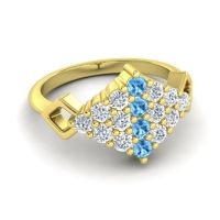 Simple Pave Art Deco Hira Ring