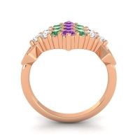 Simple Pave Art Deco Hira Ring