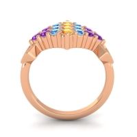 Simple Pave Art Deco Hira Ring