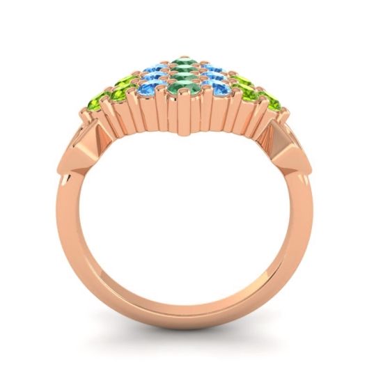 Simple Pave Art Deco Hira Ring