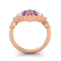 Simple Pave Art Deco Hira Ring