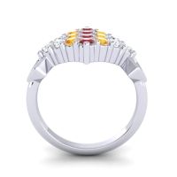 Simple Pave Art Deco Hira Ring