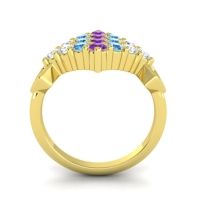 Simple Pave Art Deco Hira Ring