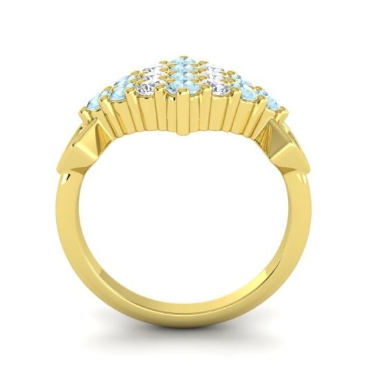 Simple Pave Art Deco Hira Ring