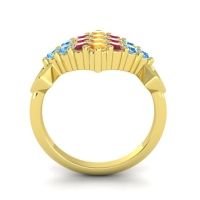 Simple Pave Art Deco Hira Ring