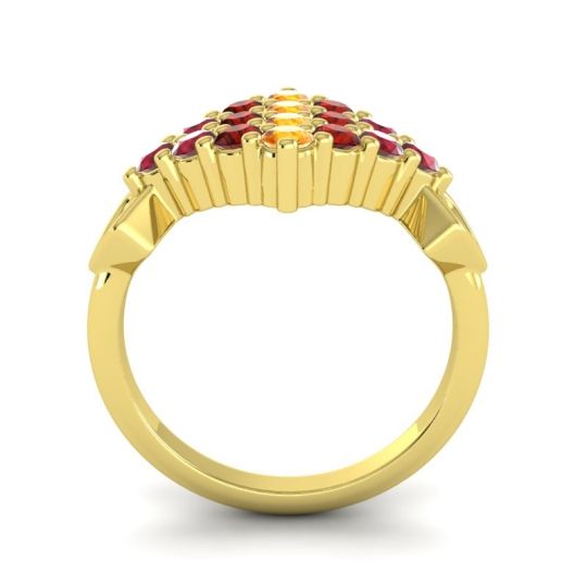 Simple Pave Art Deco Hira Ring