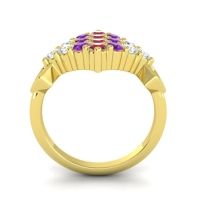 Simple Pave Art Deco Hira Ring