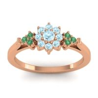 Simple Floral Pave Zepala Ring