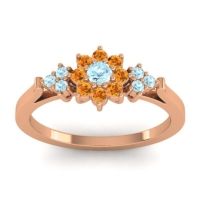 Simple Floral Pave Zepala Ring