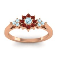 Simple Floral Pave Zepala Ring