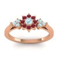 Simple Floral Pave Zepala Ring