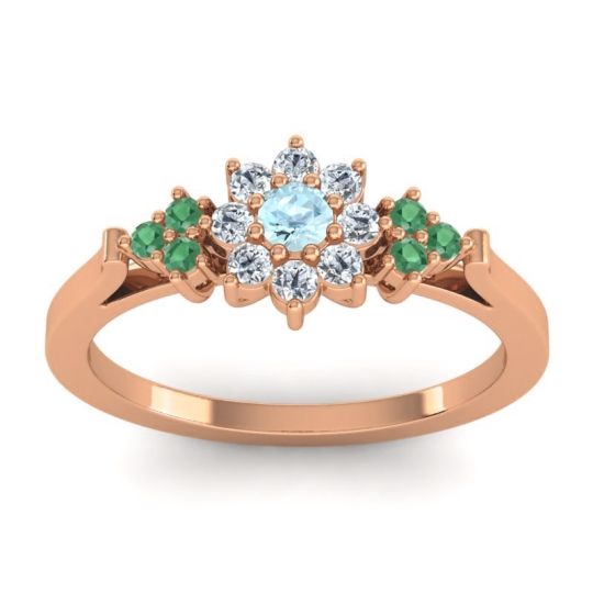 Simple Floral Pave Zepala Ring