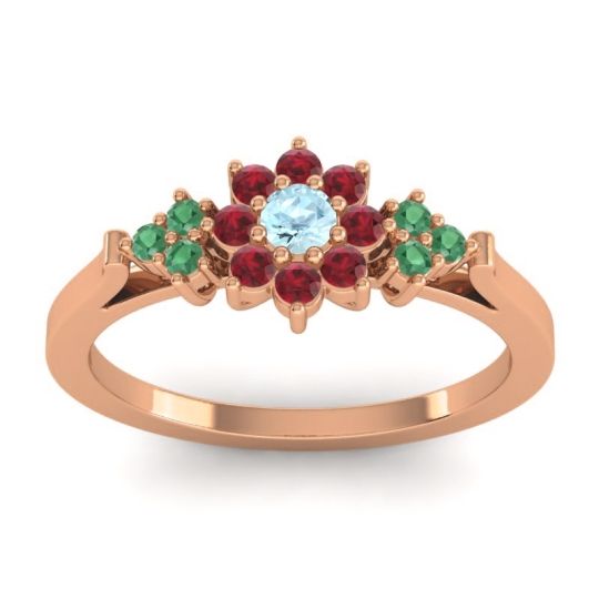 Simple Floral Pave Zepala Ring