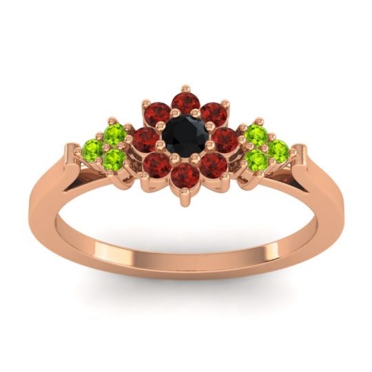 Simple Floral Pave Zepala Ring