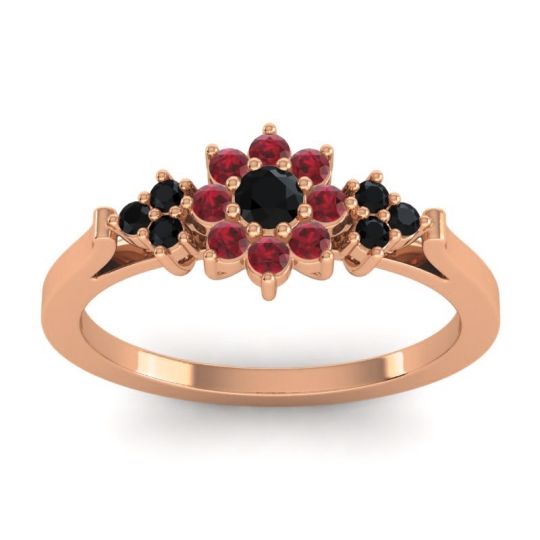 Simple Floral Pave Zepala Ring