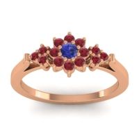 Simple Floral Pave Zepala Ring