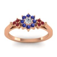 Simple Floral Pave Zepala Ring