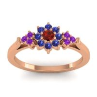 Simple Floral Pave Zepala Ring