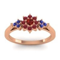 Simple Floral Pave Zepala Ring