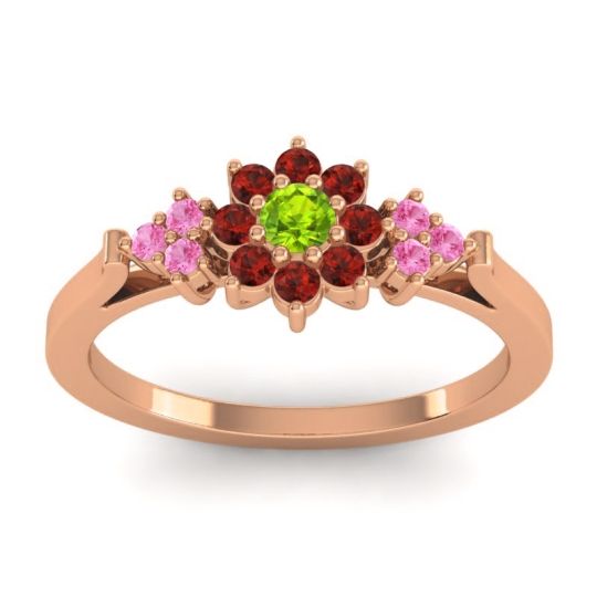 Simple Floral Pave Zepala Ring