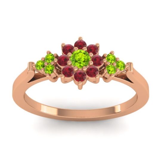 Simple Floral Pave Zepala Ring