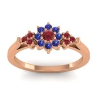 Simple Floral Pave Zepala Ring