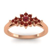 Simple Floral Pave Zepala Ring