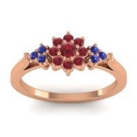 Simple Floral Pave Zepala Ring