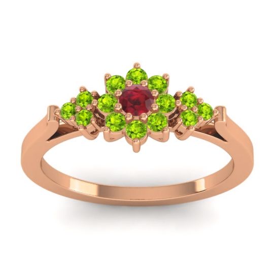 Simple Floral Pave Zepala Ring