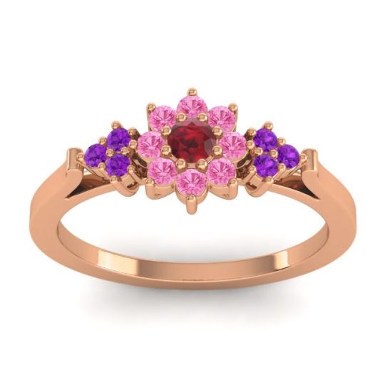 Simple Floral Pave Zepala Ring