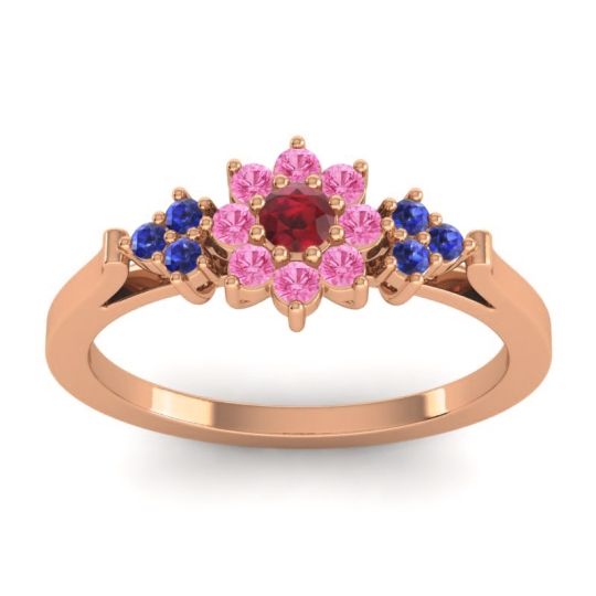 Simple Floral Pave Zepala Ring